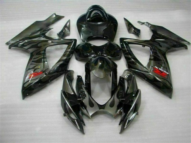 2006-2007 Black Suzuki GSXR 600/750 Bike Fairing