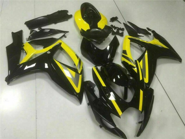 2006-2007 Black Suzuki GSXR 600/750 Replacement Fairings