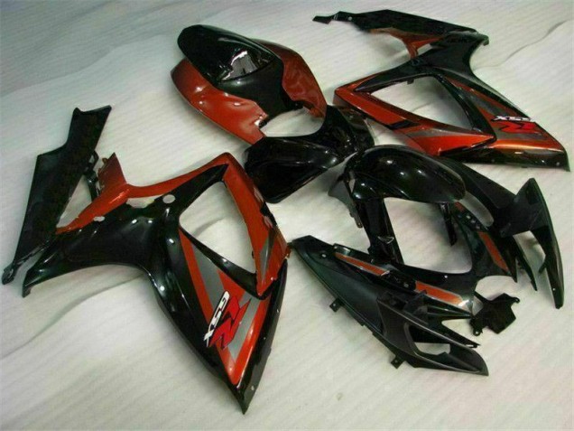 Abs 2006-2007 Black Red Suzuki GSXR 600/750 Motorcycle Fairing Kits