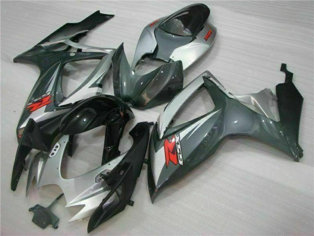 Abs 2006-2007 Silver Black Suzuki GSXR 600/750 Motorcycle Fairings Kits