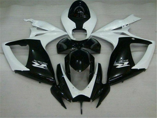 Abs 2006-2007 Black White Suzuki GSXR 600/750 Motorcycle Replacement Fairings