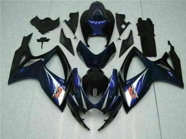 Abs 2006-2007 Black Blue Suzuki GSXR 600/750 Bike Fairings