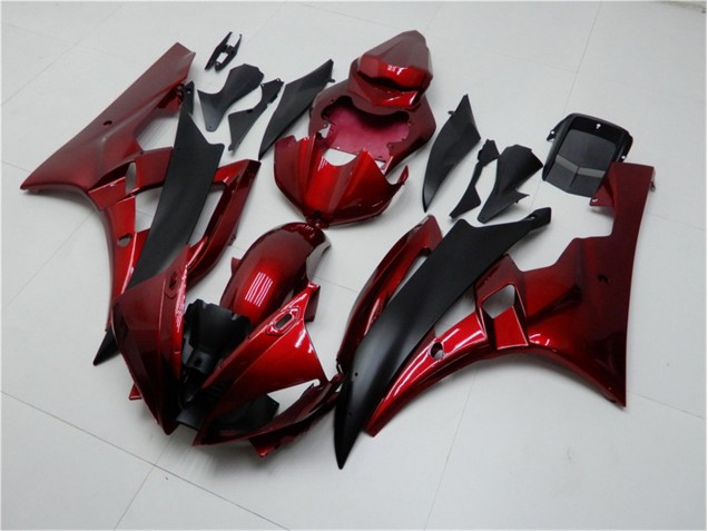 2006-2007 Red Black Yamaha YZF R6 Bike Fairings 2006-2007 Red Black Yamaha YZF R6 Bike Fairings