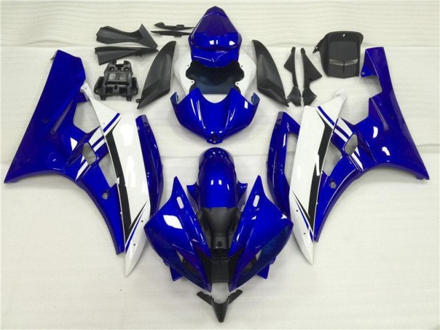 2006-2007 Blue White Yamaha YZF R6 Motorbike Fairing 2006-2007 Blue White Yamaha YZF R6 Motorbike Fairing