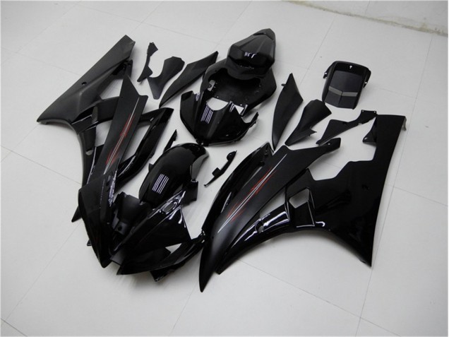 2006-2007 Glossy Matte Black Yamaha YZF R6 Motor Bike Fairings 2006-2007 Glossy Matte Black Yamaha YZF R6 Motor Bike Fairings
