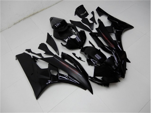 2006-2007 Glossy Matte Black Yamaha YZF R6 Motor Bike Fairings 2006-2007 Glossy Matte Black Yamaha YZF R6 Motor Bike Fairings