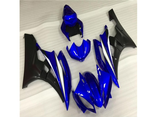 2006-2007 Blue Black Yamaha YZF R6 Motorcycle Fairings Kits 2006-2007 Blue Black Yamaha YZF R6 Motorcycle Fairings Kits