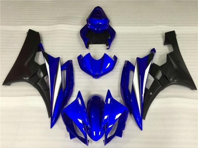 2006-2007 Blue Black Yamaha YZF R6 Motorcycle Fairings Kits 2006-2007 Blue Black Yamaha YZF R6 Motorcycle Fairings Kits