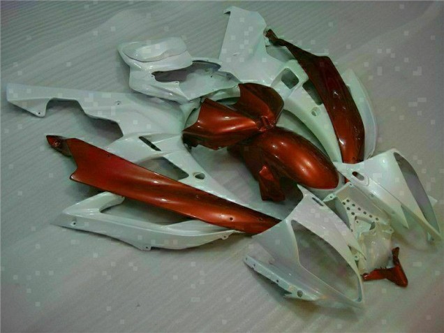 2006-2007 White Brown Yamaha YZF R6 Motorcylce Fairings 2006-2007 White Brown Yamaha YZF R6 Motorcylce Fairings