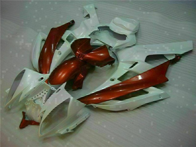 2006-2007 White Brown Yamaha YZF R6 Motorcylce Fairings 2006-2007 White Brown Yamaha YZF R6 Motorcylce Fairings