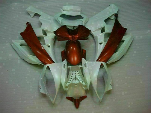 2006-2007 White Brown Yamaha YZF R6 Motorcylce Fairings 2006-2007 White Brown Yamaha YZF R6 Motorcylce Fairings