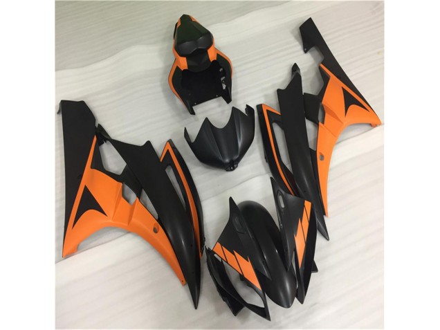 2006-2007 Orange Black Yamaha YZF R6 Bike Fairings 2006-2007 Orange Black Yamaha YZF R6 Bike Fairings