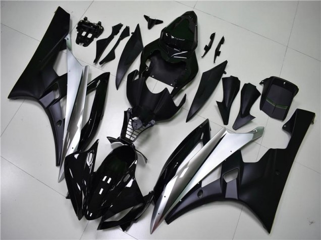 2006-2007 Silver Black Yamaha YZF R6 Bike Fairing 2006-2007 Silver Black Yamaha YZF R6 Bike Fairing