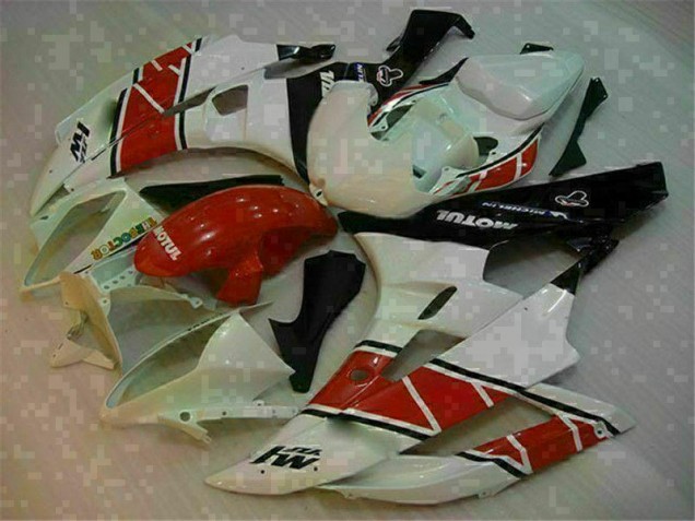 2006-2007 Red White Yamaha YZF R6 Replacement Fairings 2006-2007 Red White Yamaha YZF R6 Replacement Fairings
