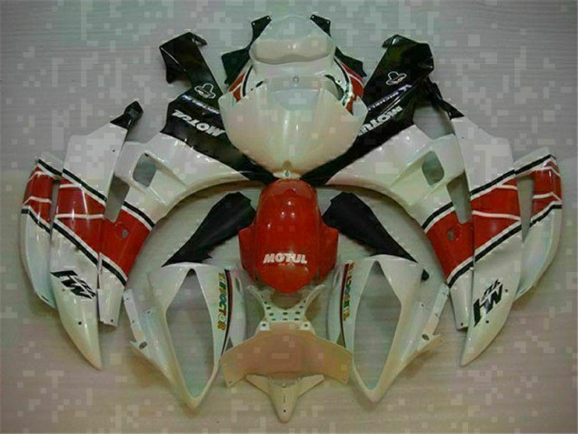 2006-2007 Red White Yamaha YZF R6 Replacement Fairings 2006-2007 Red White Yamaha YZF R6 Replacement Fairings