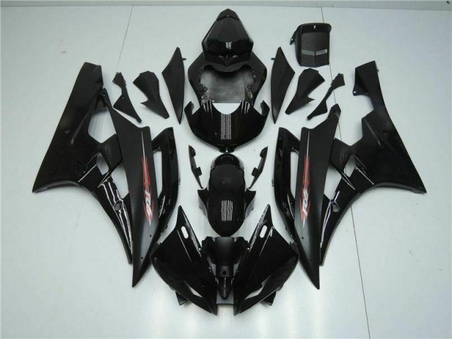 2006-2007 Black Yamaha YZF R6 Motorbike Fairings 2006-2007 Black Yamaha YZF R6 Motorbike Fairings
