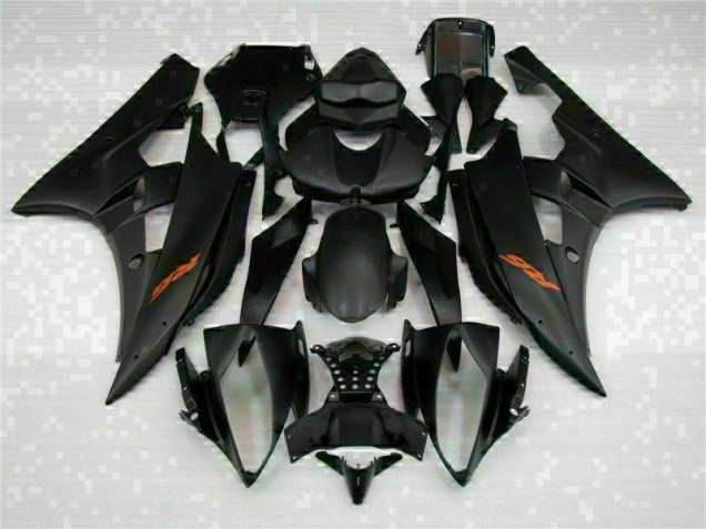 2006-2007 Black Yamaha YZF R6 Motorcycle Fairing 2006-2007 Black Yamaha YZF R6 Motorcycle Fairing