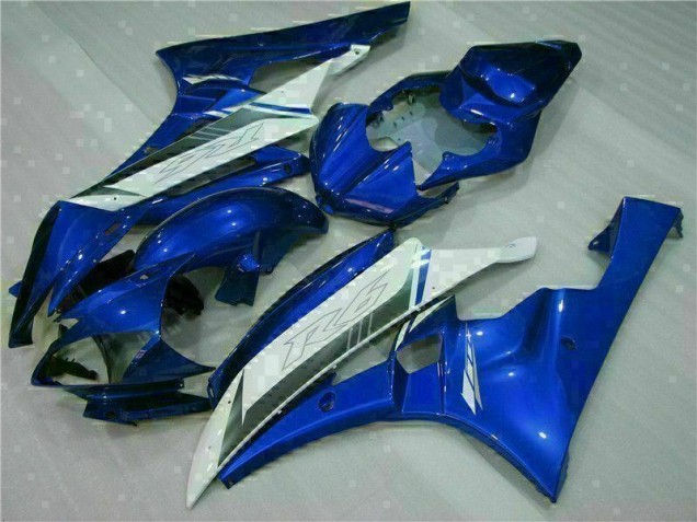 2006-2007 Blue White Yamaha YZF R6 Bike Fairings 2006-2007 Blue White Yamaha YZF R6 Bike Fairings