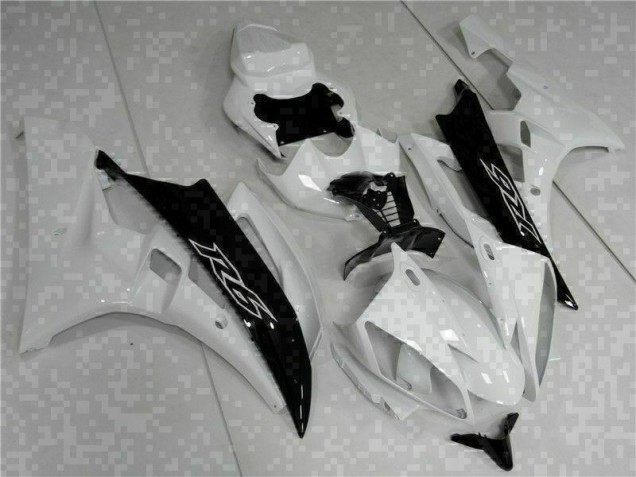 2006-2007 White Black Yamaha YZF R6 Bike Fairings 2006-2007 White Black Yamaha YZF R6 Bike Fairings