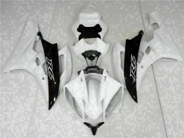 Abs 2006-2007 White Black Yamaha YZF R6 Bike Fairings