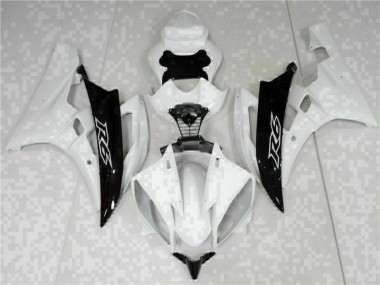 2006-2007 White Black Yamaha YZF R6 Bike Fairings