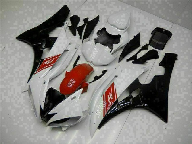 2006-2007 White Black Yamaha YZF R6 Motorbike Fairing 2006-2007 White Black Yamaha YZF R6 Motorbike Fairing