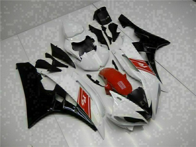 2006-2007 White Black Yamaha YZF R6 Motorbike Fairing 2006-2007 White Black Yamaha YZF R6 Motorbike Fairing