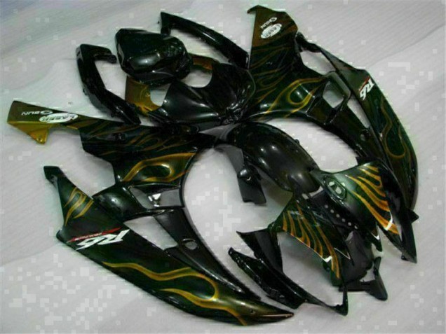 2006-2007 Black Yamaha YZF R6 Bike Fairing Kit 2006-2007 Black Yamaha YZF R6 Bike Fairing Kit