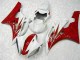 2006-2007 Red White Yamaha YZF R6 Motorcycle Bodywork 2006-2007 Red White Yamaha YZF R6 Motorcycle Bodywork
