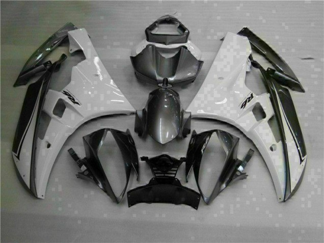 2006-2007 White Silver Yamaha YZF R6 Moto Fairings 2006-2007 White Silver Yamaha YZF R6 Moto Fairings