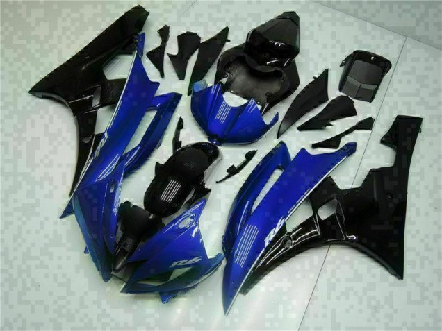 2006-2007 Blue Black Yamaha YZF R6 Motorcycle Replacement Fairings 2006-2007 Blue Black Yamaha YZF R6 Motorcycle Replacement Fairings