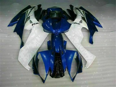 2006-2007 White Blue Yamaha YZF R6 Bike Fairings