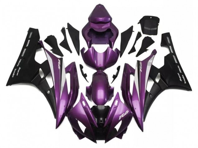 2006-2007 Purple Black Yamaha YZF R6 Motorcylce Fairings 2006-2007 Purple Black Yamaha YZF R6 Motorcylce Fairings
