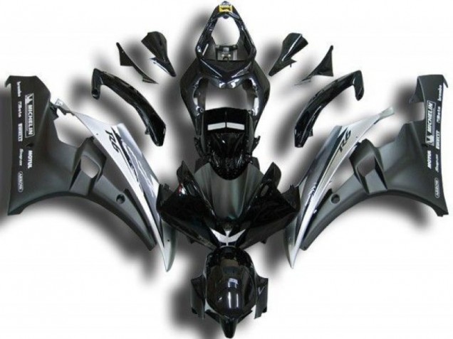 2006-2007 Black White Yamaha YZF R6 Replacement Fairings 2006-2007 Black White Yamaha YZF R6 Replacement Fairings