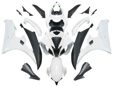 2006-2007 White Black Yamaha YZF R6 Motorcycle Fairings