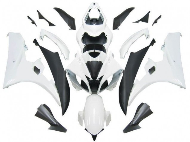 2006-2007 White Black Yamaha YZF R6 Motorcycle Fairings 2006-2007 White Black Yamaha YZF R6 Motorcycle Fairings