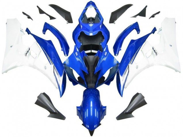 2006-2007 Blue White Yamaha YZF R6 Motorcycle Fairing Kit 2006-2007 Blue White Yamaha YZF R6 Motorcycle Fairing Kit