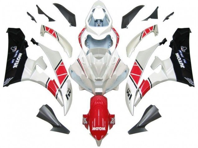 2006-2007 White Red Black Yamaha YZF R6 Bike Fairings 2006-2007 White Red Black Yamaha YZF R6 Bike Fairings