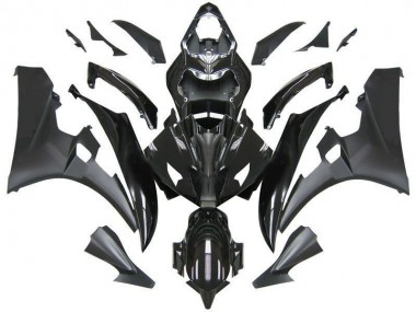 2006-2007 Contrast Black Yamaha YZF R6 Bike Fairings