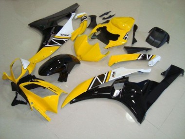 2006-2007 Yellow Yamaha YZF R6 Motorbike Fairings