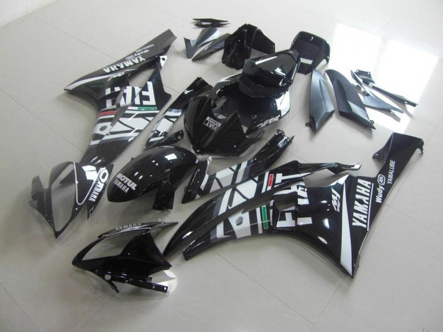 2006-2007 Black Fiat Yamaha YZF R6 Bike Fairing 2006-2007 Black Fiat Yamaha YZF R6 Bike Fairing