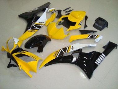 2006-2007 Yellow Yamaha YZF R6 Motorcycle Fairing