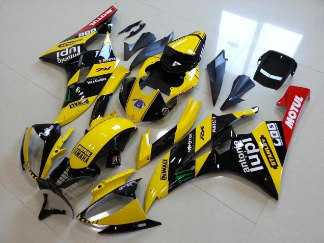 2006-2007 Yellow Monster Lupi Yamaha YZF R6 Motorcycle Fairing Kits 2006-2007 Yellow Monster Lupi Yamaha YZF R6 Motorcycle Fairing Kits