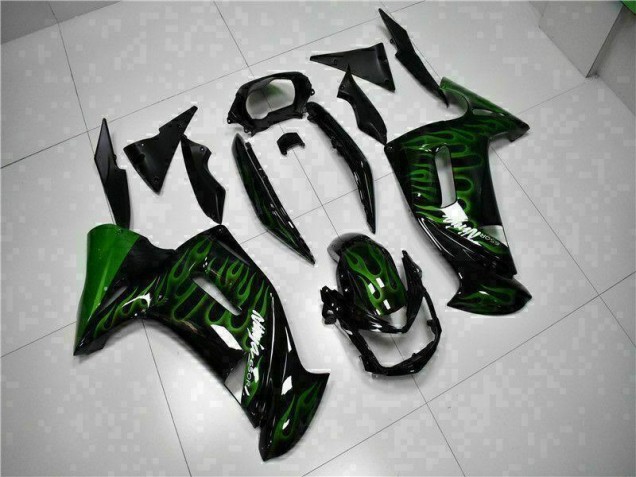 2006-2008 Green Flame Kawasaki EX650 Motorcycle Fairing Kits
