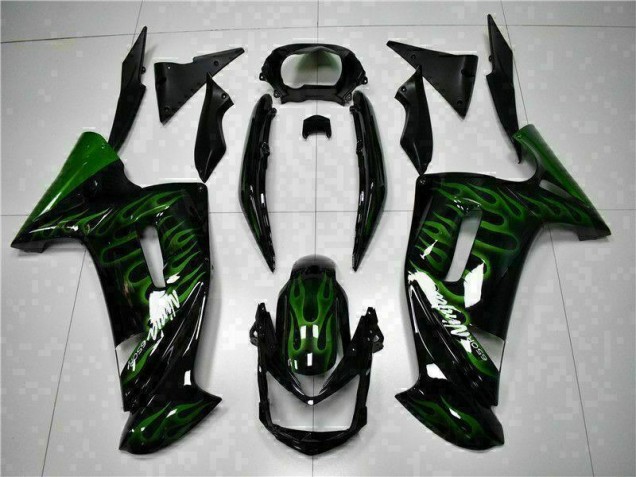 2006-2008 Green Flame Kawasaki EX650 Motorcycle Fairing Kits