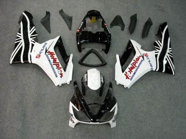 2006-2008 Black White Triumph Daytona 675 Triple Bike Fairings 2006-2008 Black White Triumph Daytona 675 Triple Bike Fairings