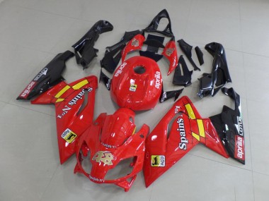 2006-2011 Red and Black Aprilia RS125 Motorcycle Fairing Kit