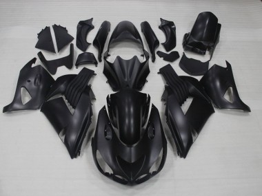 ABS 2006-2011 Matte Black Kawasaki Ninja ZX14R Motorcycle Fairing Kits & Plastic Bodywork MF3808