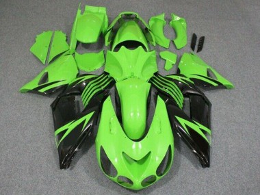 ABS 2006-2011 Green Black Kawasaki Ninja ZX14R (ZZR 1400) Motorcycle Fairing Kits & Plastic Bodywork MF0656