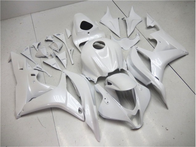 2007-2008 Pearl White Honda CBR600RR Motorbike Fairing 2007-2008 Pearl White Honda CBR600RR Motorbike Fairing